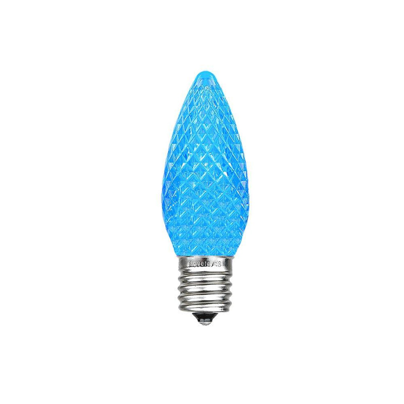 Ampoules de noël d’extérieur à del c7, Bleu