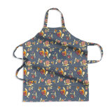 Pansy Red Gray Apron