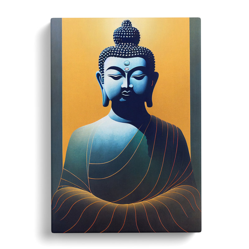 Balanced Buddha - Wrapped Canvas Print, 60cm H x 40cm W x 3cm D