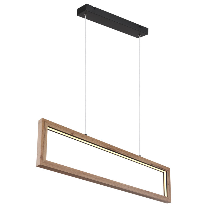 1 - Light Matte Black LED Pendant