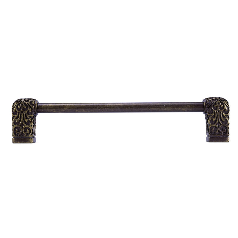 Via Veneto 6" c.c. pull; Soft, 6", Antique Brass