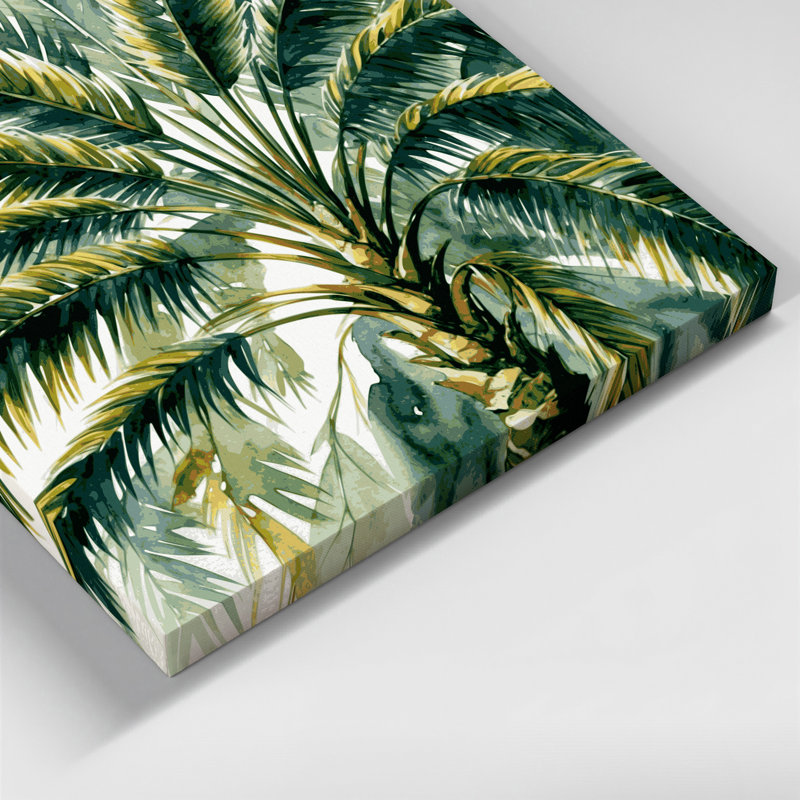 Art mural sur toile Botanical Areca, H 12 po x l 12 po