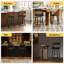 ALFORDSON 2x Bar Stools Padded Swivel Cafe Pub Breakfast Counter Chair
