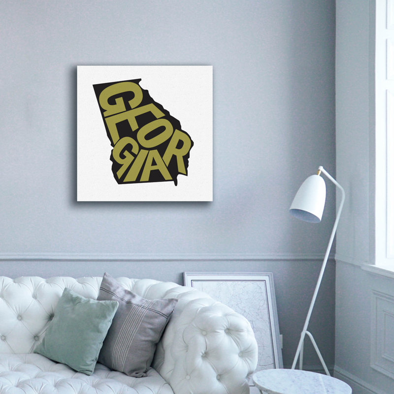 Epic Graffiti 'Georgia 2'  by Art Licensing Studio Canvas Wall Art, 37" x 37"