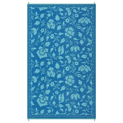 Outdoor Rug Waterproof Reversible Vintage Plastic Straw Carpet Lightweight Collapsible Patio Mat with Portable Bag UV Resistant, Ideal for Backyard, Beach, RV Deck