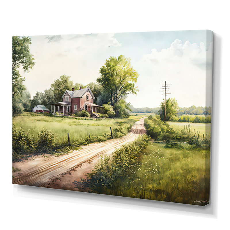«Beautiful Barn In Spring IV», art mural sur toile, H 30 po x l 40 po x P 1,5 po, Toile tendue