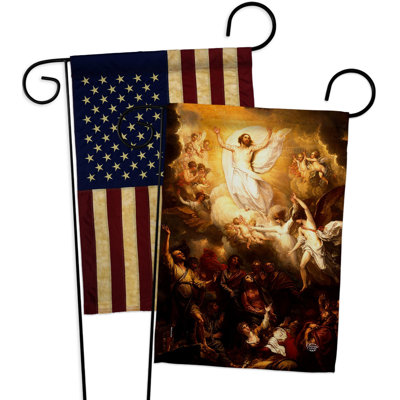 Double Sided 18.5 in. H x 13 in. W Polyester Garden flag