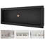 Niche de douche prête pour le carreau 16 po x 50 po, organisateur à tablette simple, coin carré encastré, niche encastrée, niche de rangement scellée à savon moderne pour salle de bain, noir