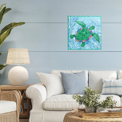 Radiant Sealife Turtle Canvas, design by Paul Brent