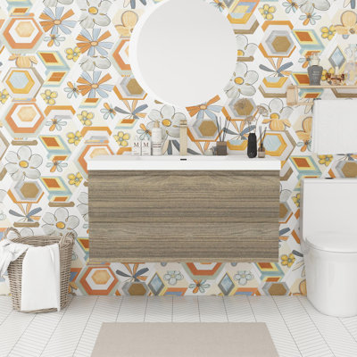 Meuble-lavabo mural