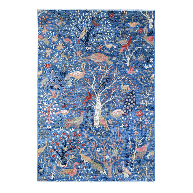 Ternate One-of-a-Kind 6' X 8'9" New Age Wool Area Rug Blue