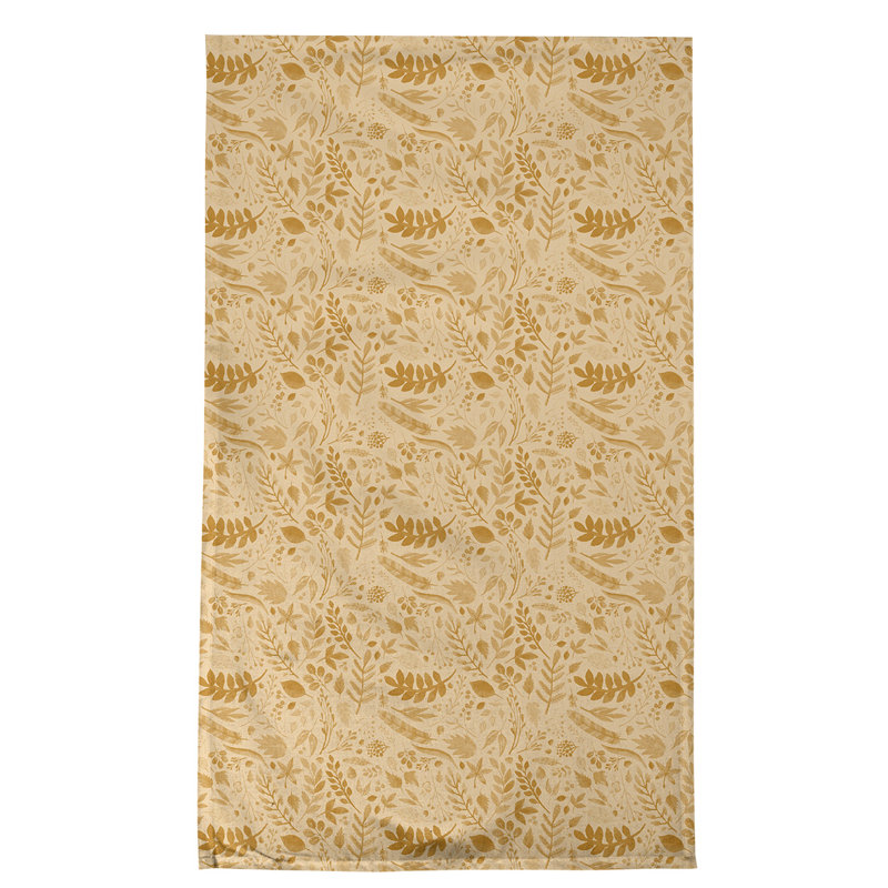 Floral Waffle Tea Towel Kitchen Towel, Poly Twill