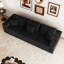 Siège de canapé modulaire noir 106,30 * 35,43 po, canapé rembourré en velours côtelé, combinaison libre de 3 ordinateurs, aucun assemblage requis pour le salon, la chambre à coucher et l’appartement