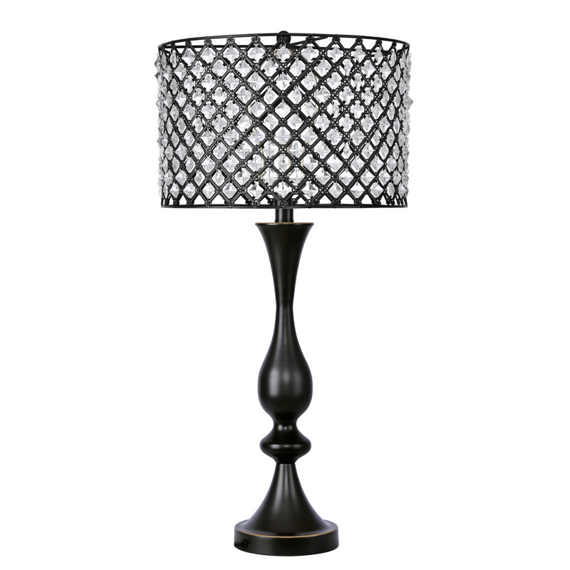 Lampe de table 27,5 po Bromwich, Bronze huilé