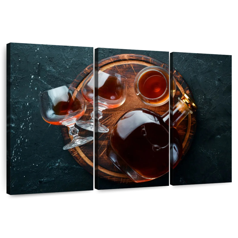 Yarlin Cognac Drinks Tray, 42" H x 65" W