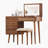 39 Inch Retro Bohemian Style Vanity Desk With Mirror, LED Lights, And Storage, Perfect For Makeup And Small Spaces