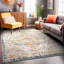 Tapis oriental bleu / jaune / rose Furtado-2136100057
