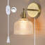 Applique murale 1 lumière en laiton brossé pour salle de bain