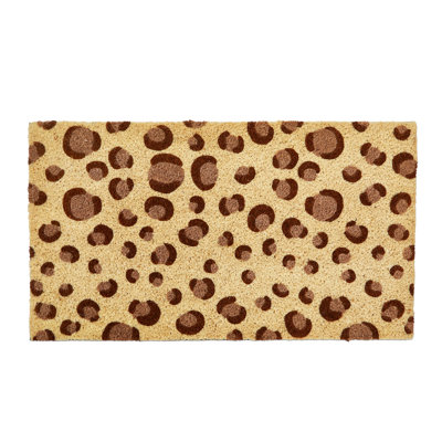 Tapis en fibre de coco Leopard