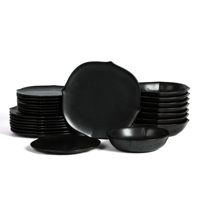 Stone Lain Baskerville 24-Piece Dinnerware Set Stoneware