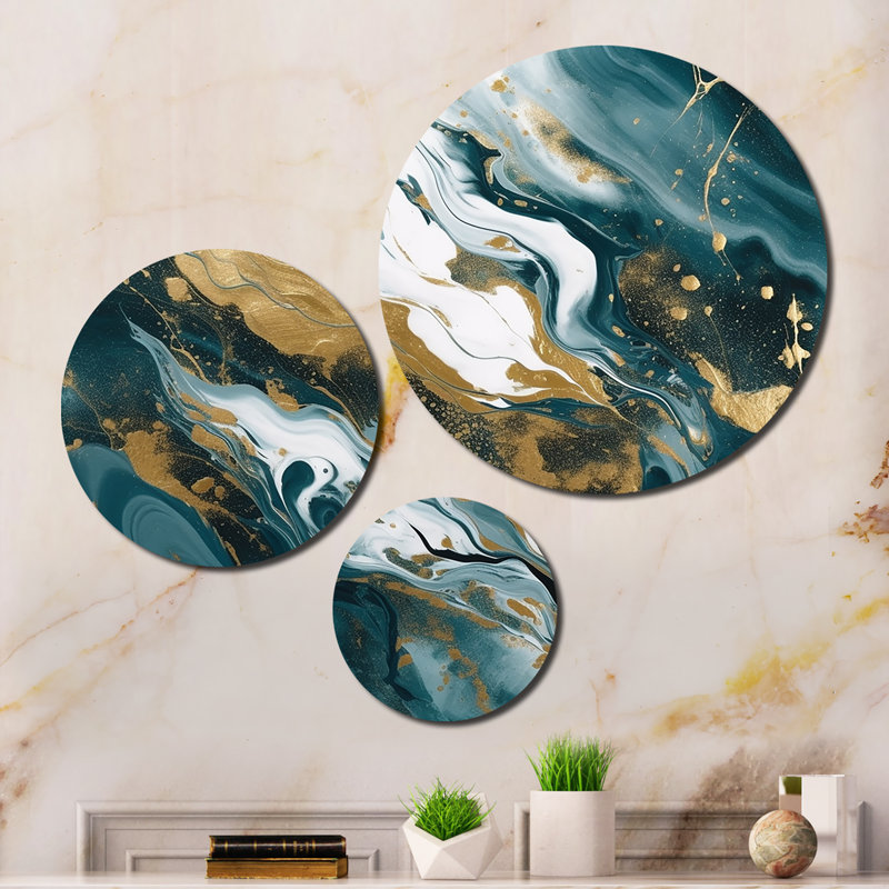 Abstract Wall Decor on Metal