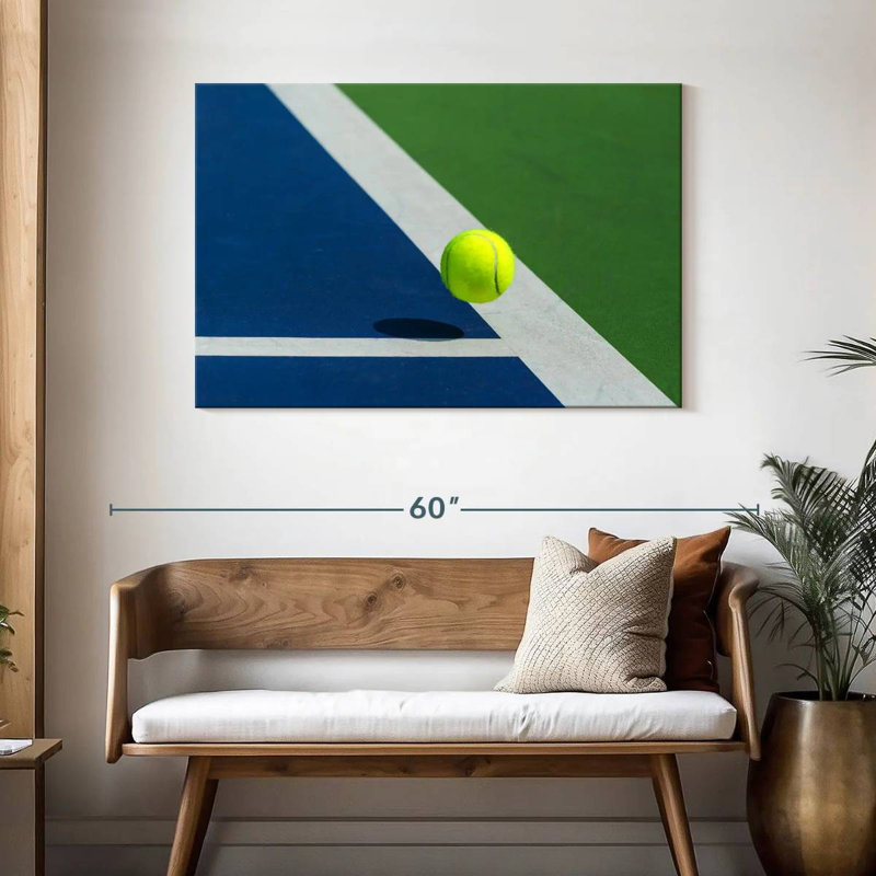 Sireci Blue Tennis Court, 30" H x 45" W