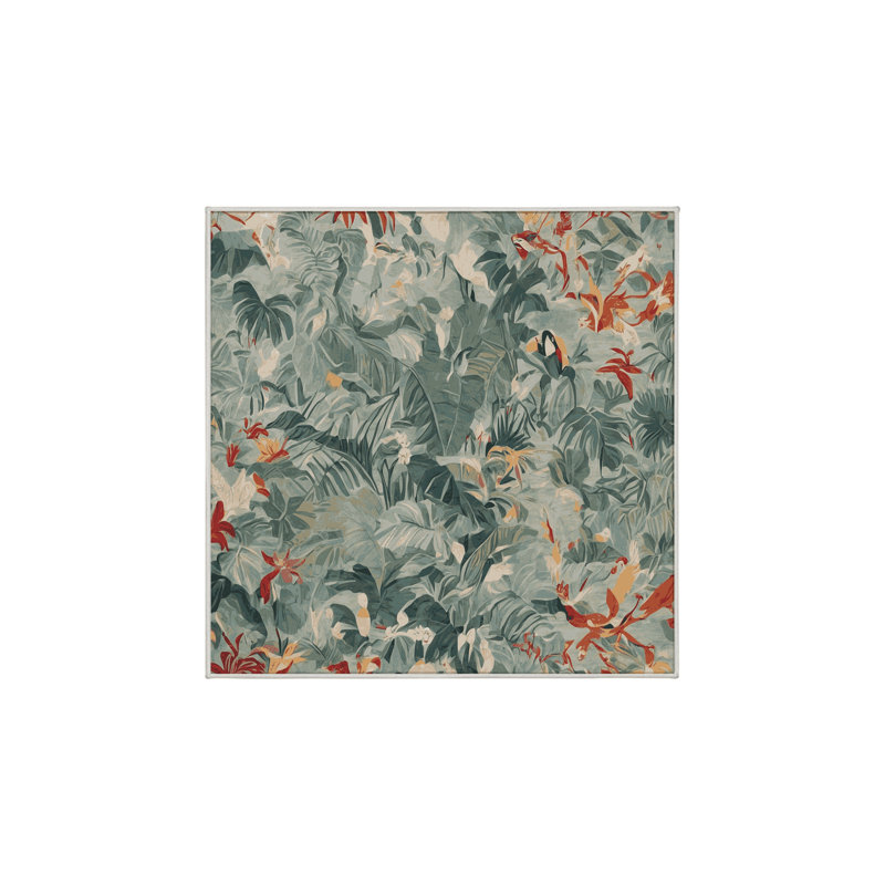 Tapis beige soyeux et moelleux, Carré 3 pi