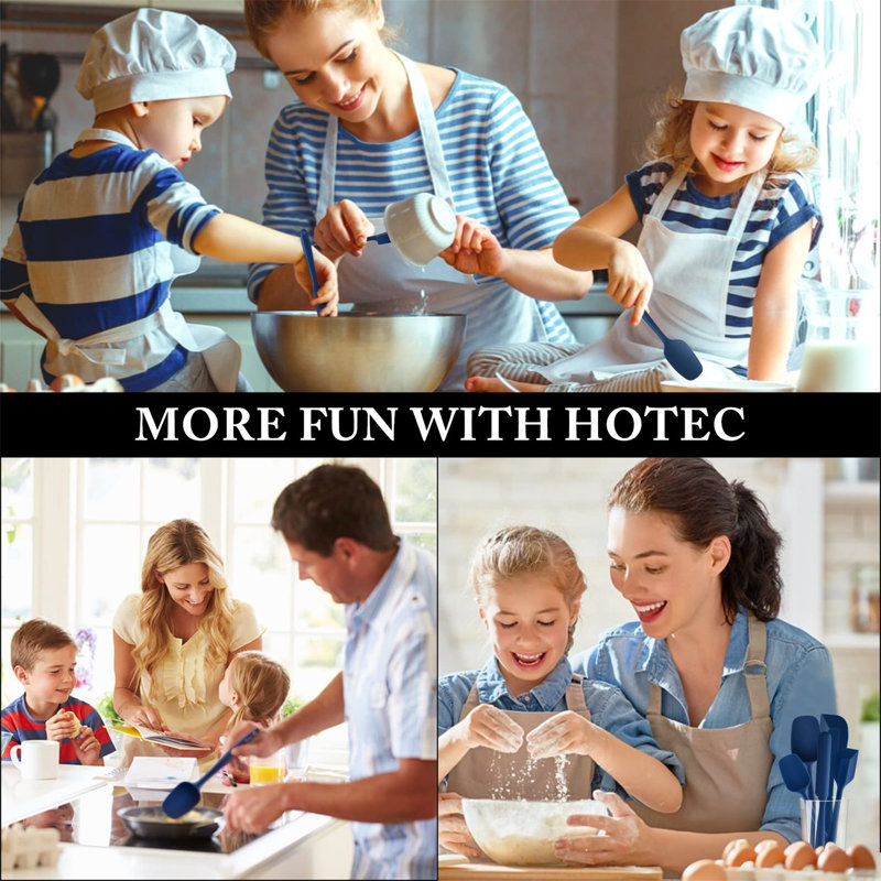 Maker Network 5 Utensil Set, Blue / White / Grey