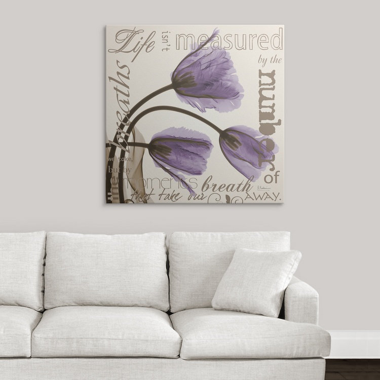 "Manigault" Life Tulip X-Ray par Kiranjit, reproduction de photo, H 12 po x l 12 po x P 1,5 po, Toile