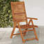 Solid Wood Garden Chair With Cushion Folding Chair Set