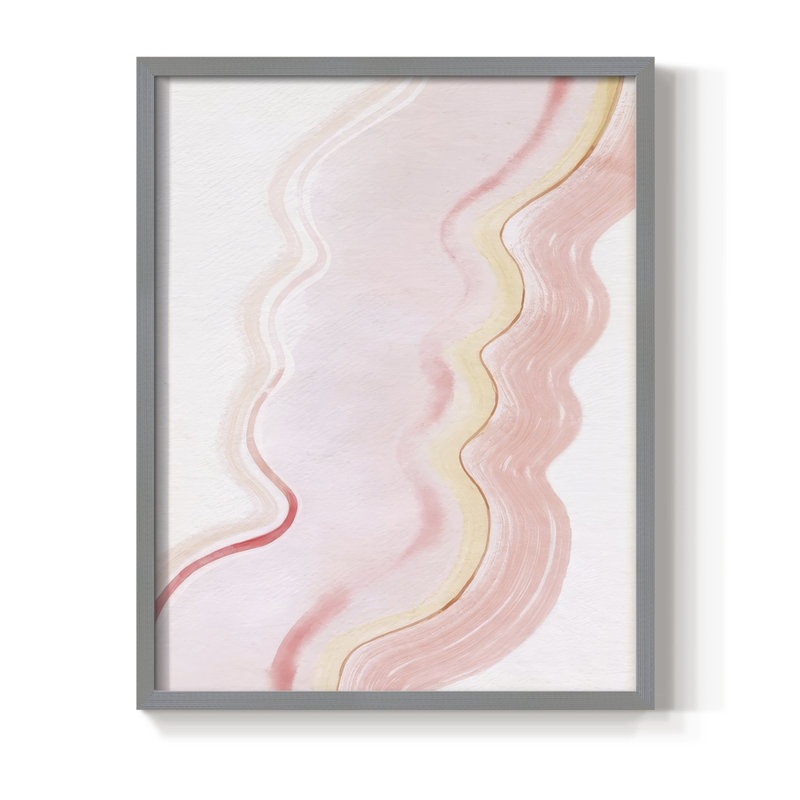 Strawberry Ripples II Framed Print - Solid Wood