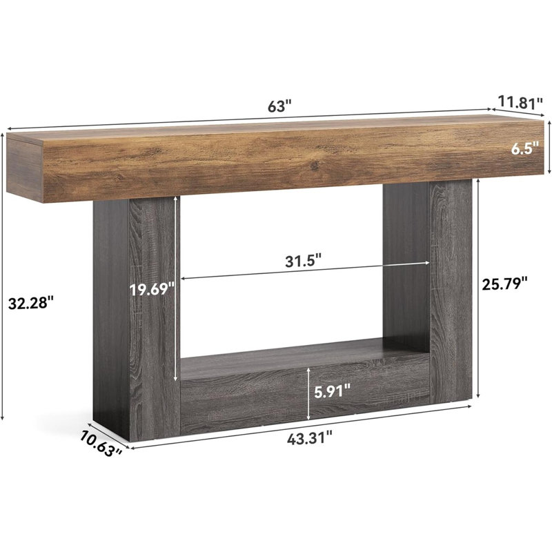63 Inches Long Console Table