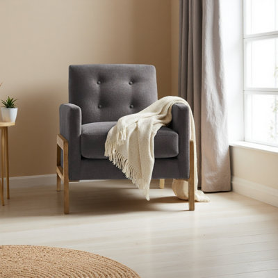 Fauteuil d'appoint capitonné