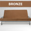 Matelas futon pliable Full XL avec mousse à mémoire de forme, housse lavable et fermeture éclair robuste. Confortable pour les chambres d'amis, idéal pour les petits espaces, couleur bronze, mousse infusée, amovible et adaptée aux chambres d'étudiants.-1152939429