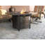 Foyer de table au propane en aluminium argenté