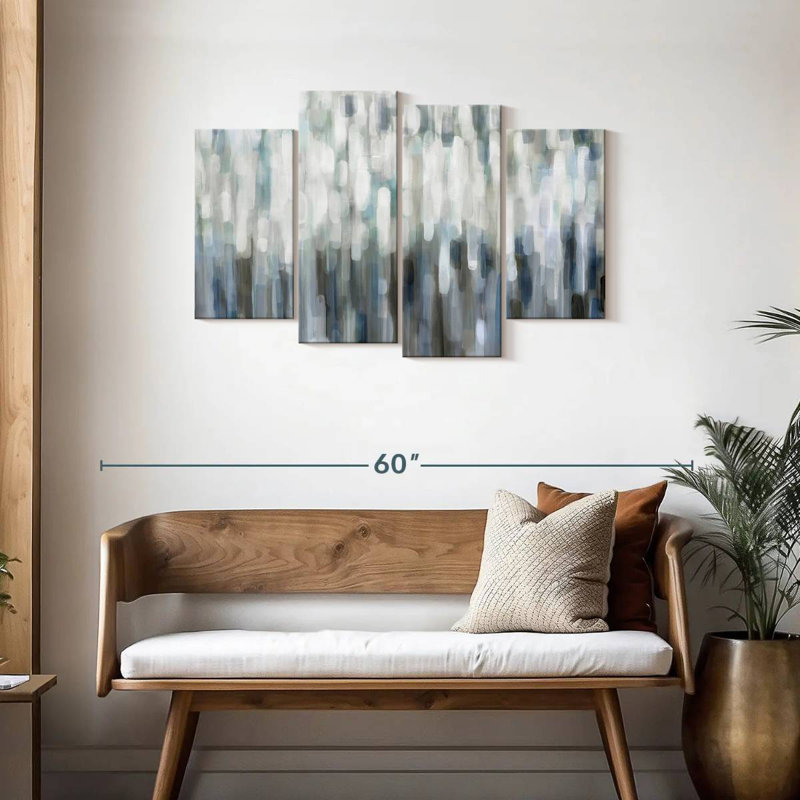 Avery Silver Rain, 27" H x 43" W