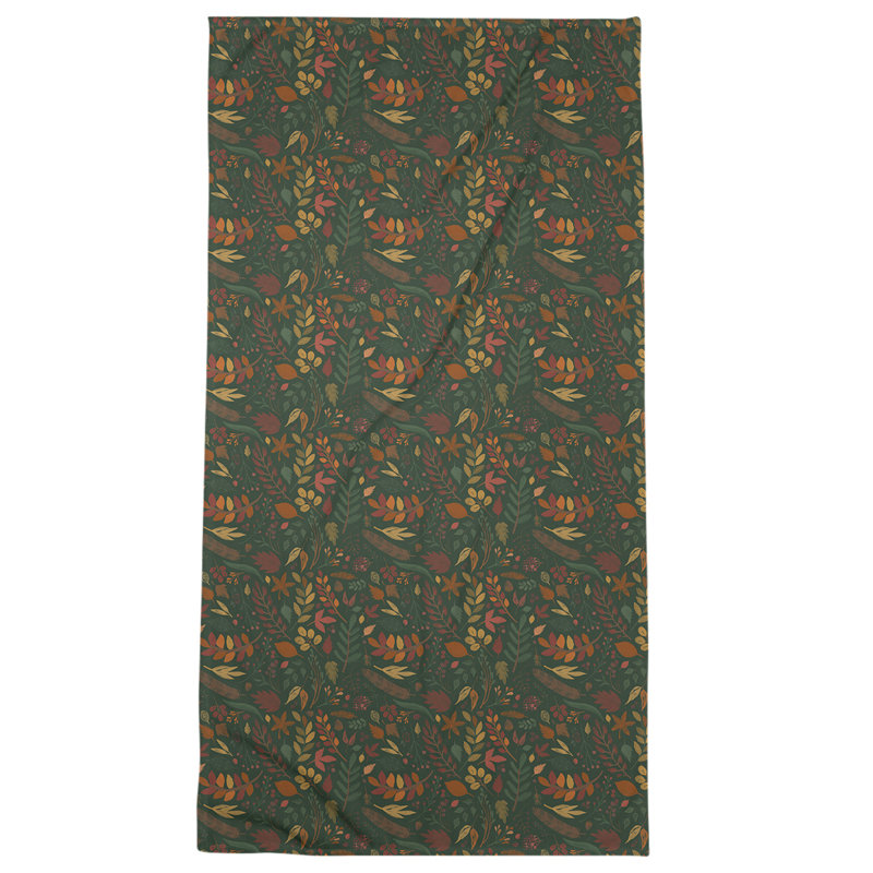 Bath Towel, Dark Green, Poly/Cotton
