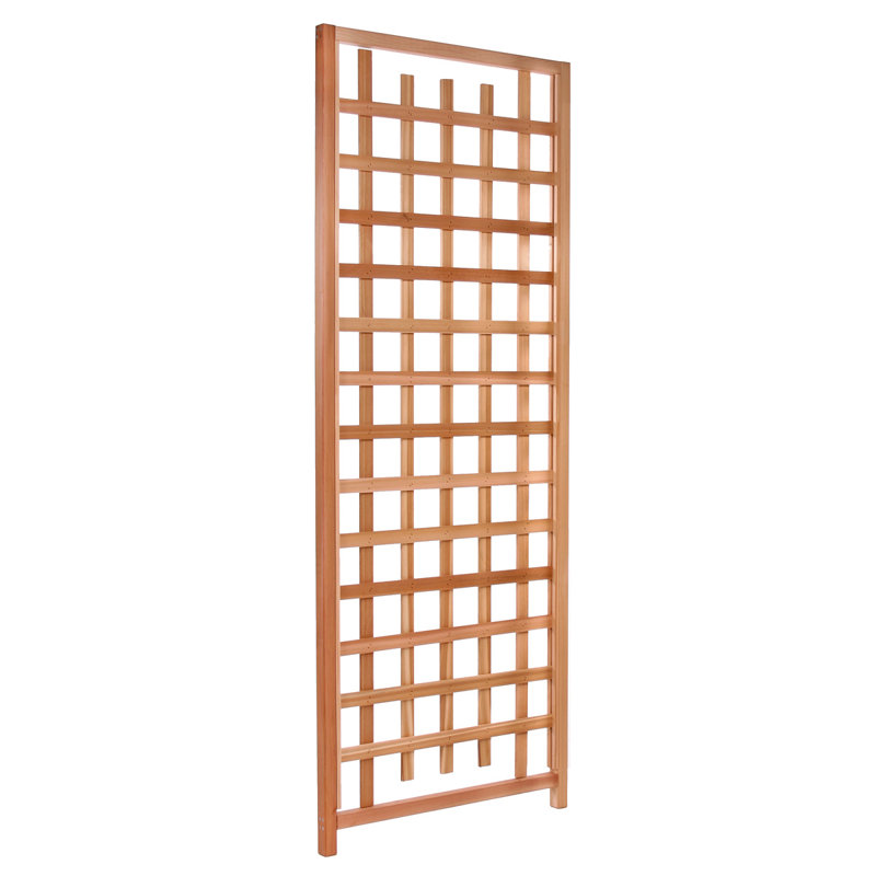 Beige Cedar Wood Outdoor Trellis Panel 33x2x84