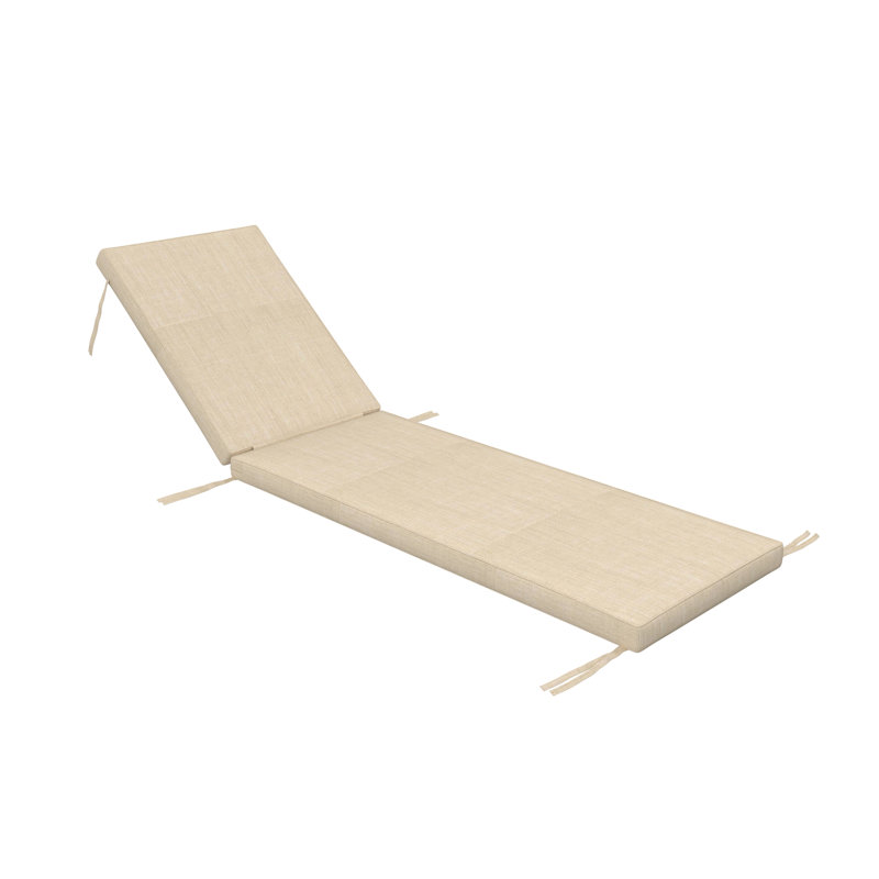 Sunbrella® Outdoor Chaise Cushion, 24" W x 73" D, Sunbrella® Canvas Flax