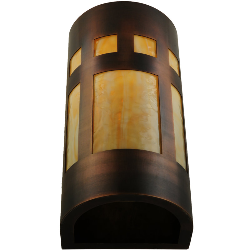 1 - Light Outdoor Bulkhead Light, Copper