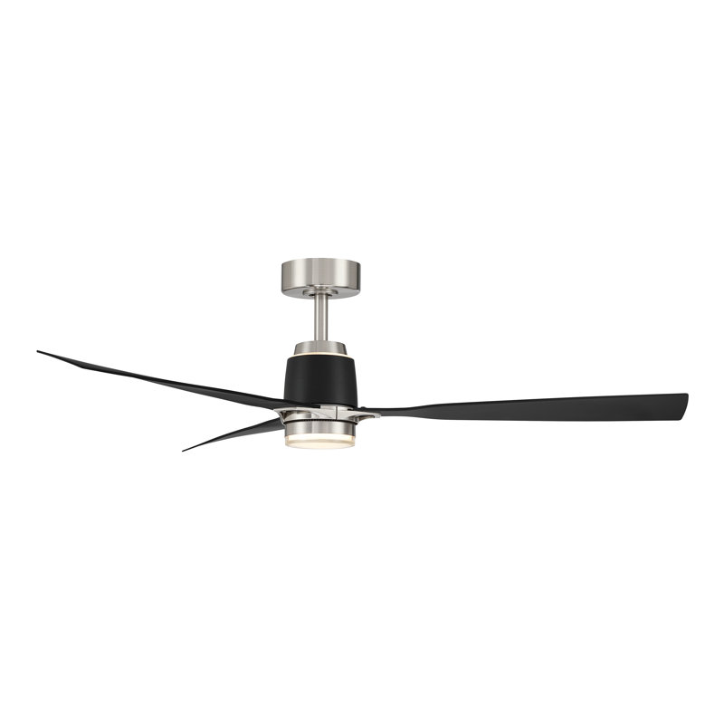 Ventilateur de plafond intelligent DEL 5 "FoxCC, Nickel, Charbon