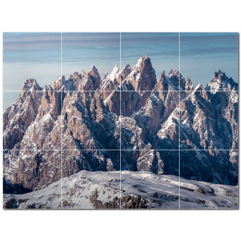 Murale décorative en céramique 4,25 po x 4,25 po