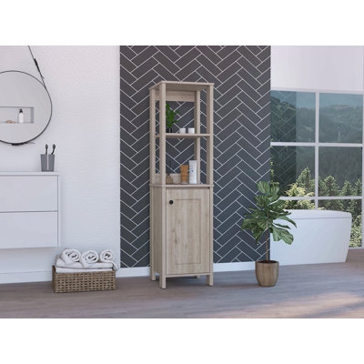 Armoire à linge à 4 tablettes