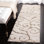 Tapis à motif floral crème à poil long Deanna