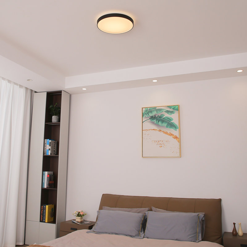 15.6 Inch LED Ceiling Light, 24W 120V Dimmable Ceiling Fixture with 3 Color Temperatures (3000K/4000K/5000K) & 10s Memory Function, cETL Certified, 1-Year Warranty for Indoor Spaces