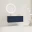 Meuble-lavabo flottant avec lavabo en résine en forme de goutte
