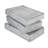 3-Pack Under Bed Fabric Storage Container Bags For Clothes & Blankets With Window And Handles, 34 X 17.9 X 5.9 Inches, Grey
