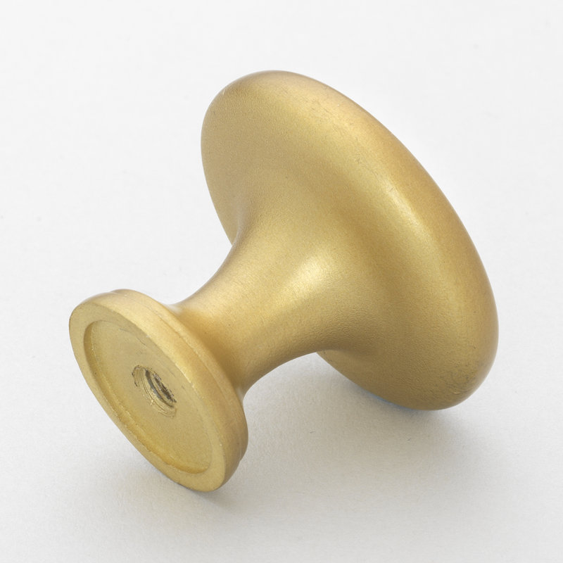 Mushroom Knob Multipack, Satin Gold