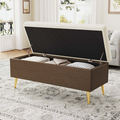 Banc de rangement avec repose-pieds Modern Modern