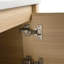 Meuble-lavabo mural 68 po avec évier en céramique et tablettes de rangement, fabrication en contreplaqué